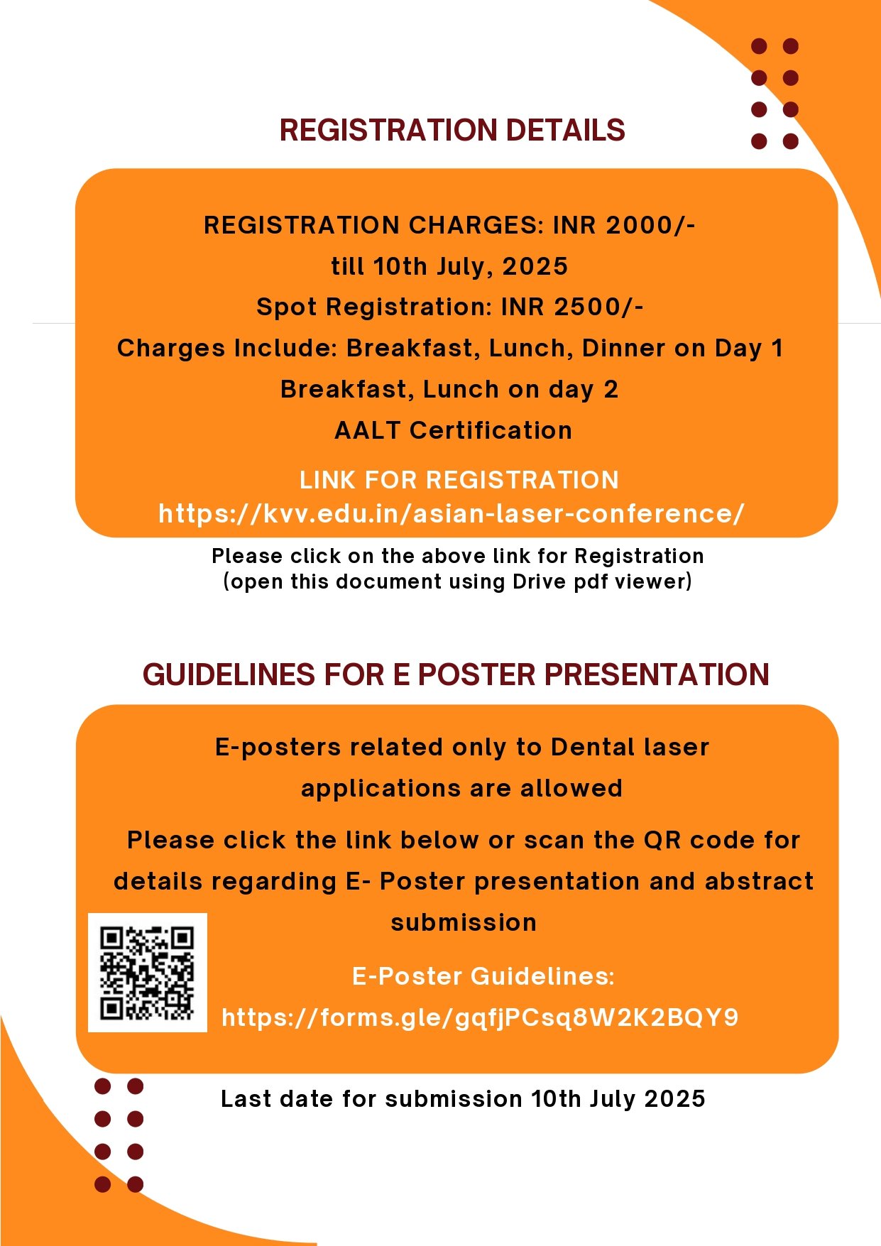 Registration Details