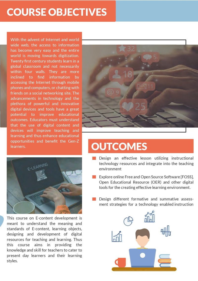 E- CONTENT DEVELOPMENT FOR ONLINE TEACHING