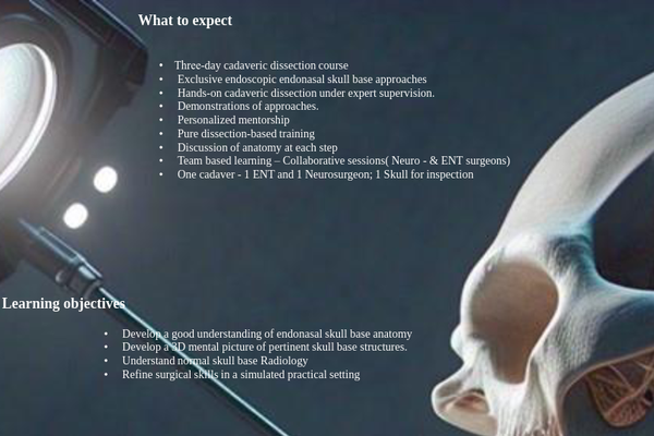 endoscopic endonasal skullbase workshop KVV 2025