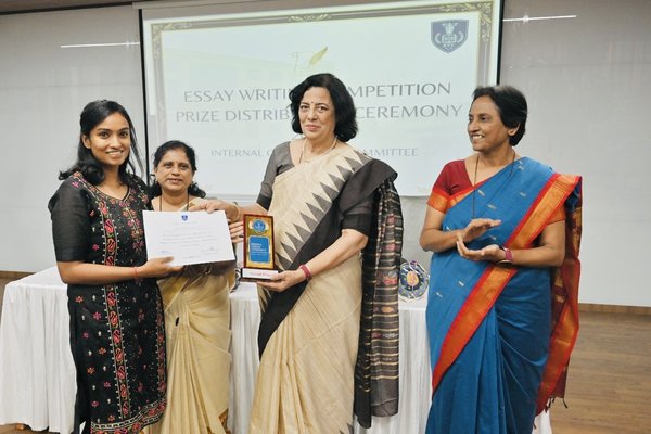 Second Prize in ESSAY COMPETITION- “ Breaking the silence- Barriers to Reporting Sexual Harassment.”